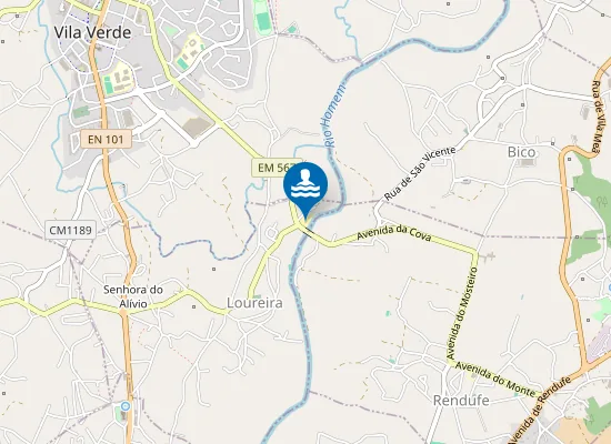 Map of Praia Fluvial da Loureira