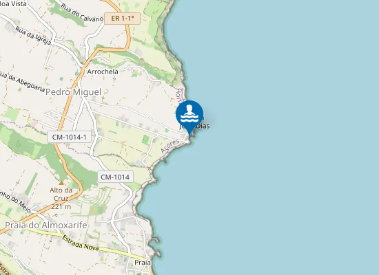 Map of Praia do Porto de Pedro Miguel