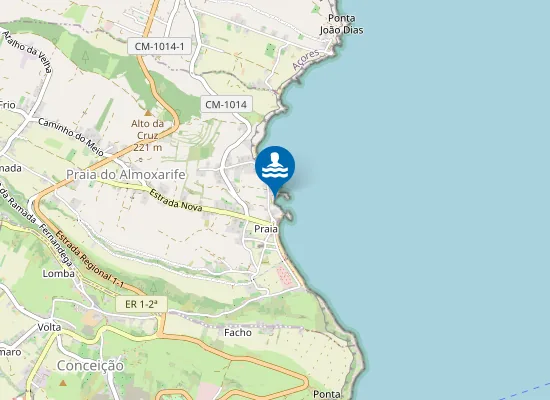 Map of Praia dos Ingleses