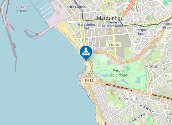 Map of Praia Internacional