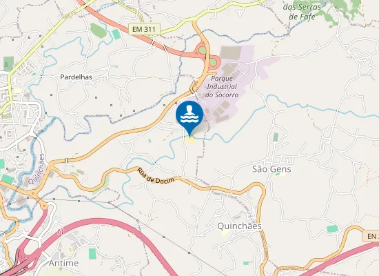 Map of Praia Fluvial de Docim