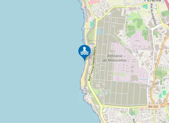 Map of Praia do Aterro
