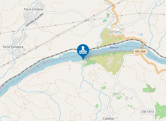 Map of Praia Fluvial do Alamal