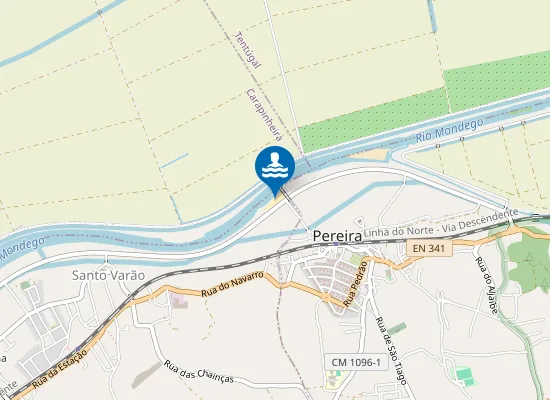 Map of Praia Fluvial de Pereira