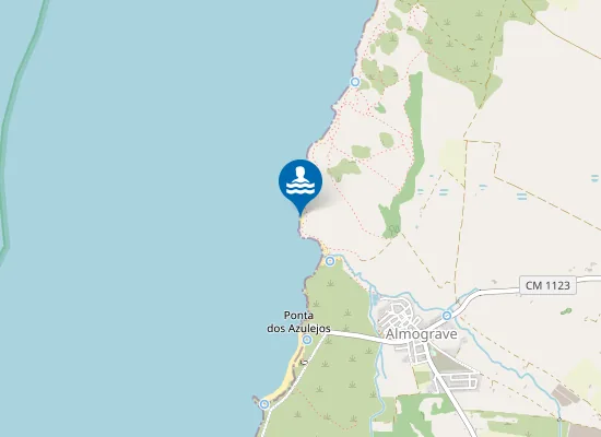 Map of Praia da Angra das Melancias