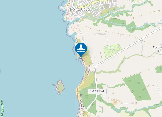 Map of Praia Selvagem
