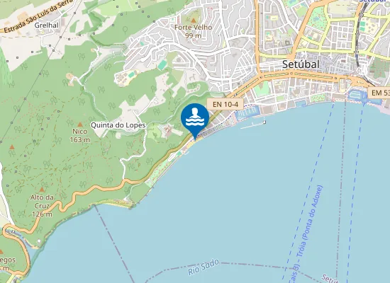Map of Praia da Saúde