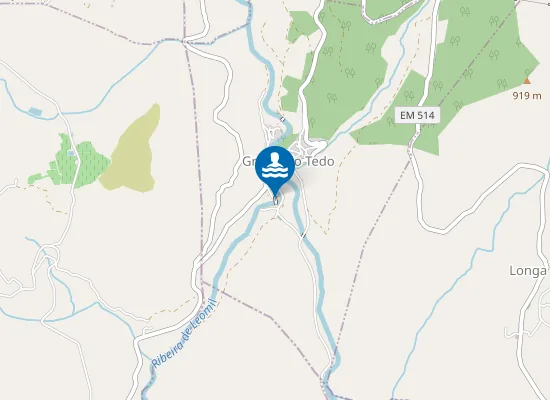 Map of Praia Fluvial de Granja do Tedo