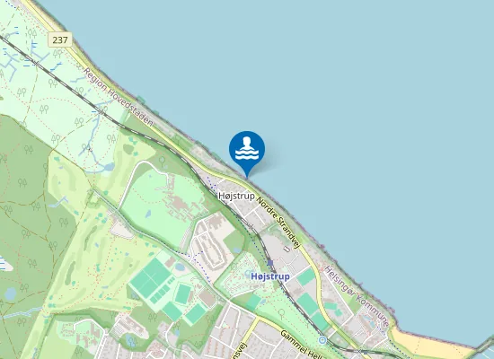 Map of HØJSTRUP STRAND