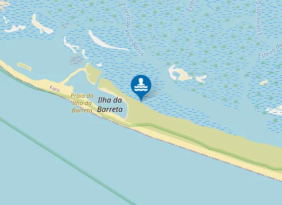 Map of Praia da Ilha da Barreta