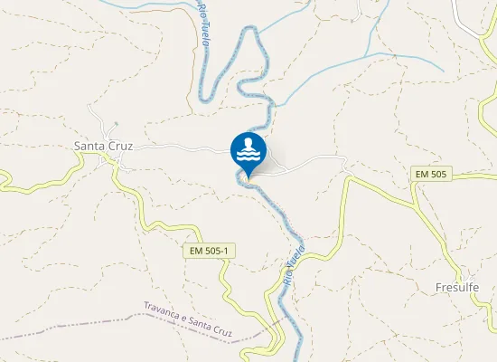 Map of Praia Fluvial de Fresulfe