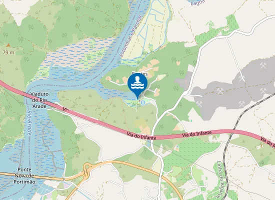 Map of Praia Fluvial