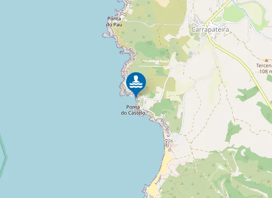 Map of Praia do Portinho do Forno