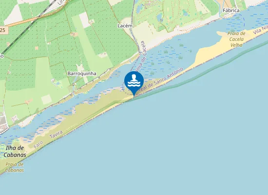 Map of Praia do Lacém