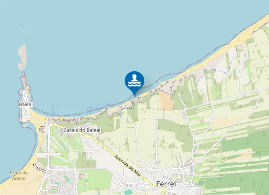 Map of Praia das Pedras Muitas