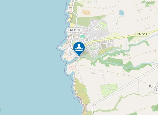 Map of Praia da Baía de Porto Covo