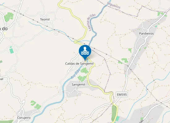 Map of Praia fluvial de Sangemil