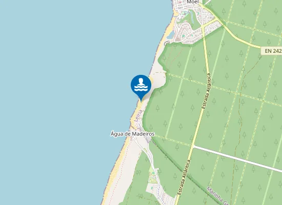 Map of Praia das Valeiras