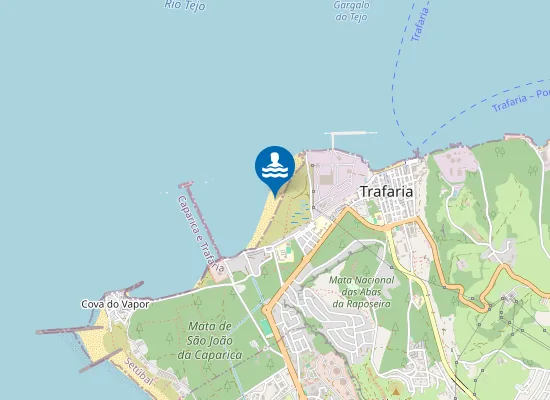 Map of Praia do Segundo Torrão
