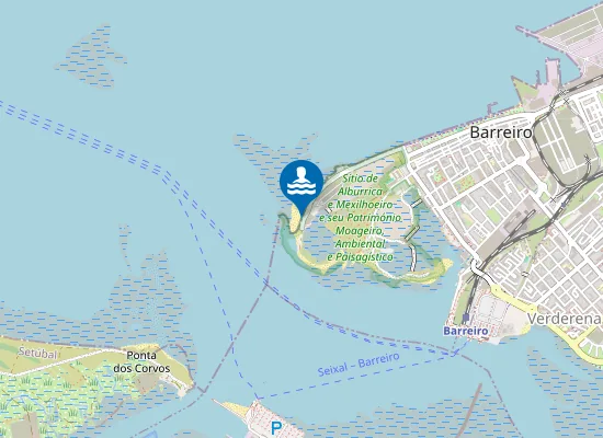 Map of Praia do Clube Naval