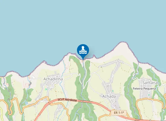 Map of Zona Balnear do Lenho Achada/Achadinha