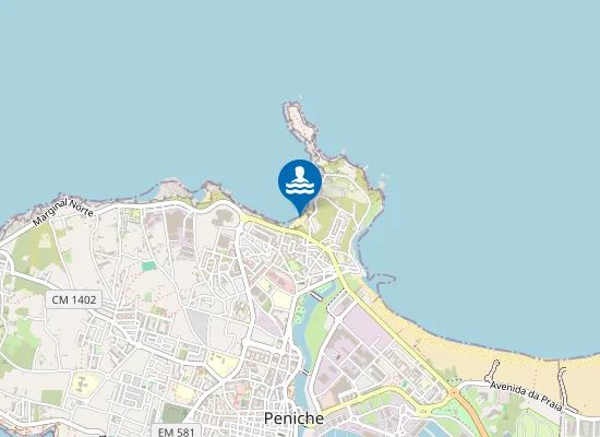 Map of Praia do Portinho da Areia Norte