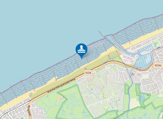 Map of De Haan Harendijke - Wenduine