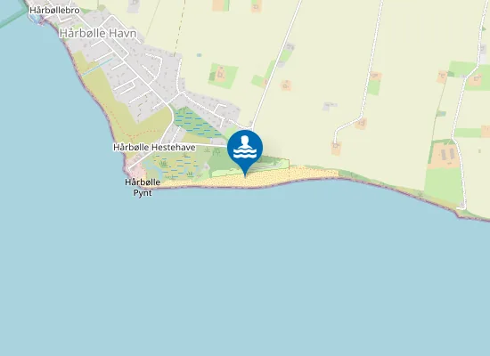 Map of HÅRBØLLE PYNT, CAMPING