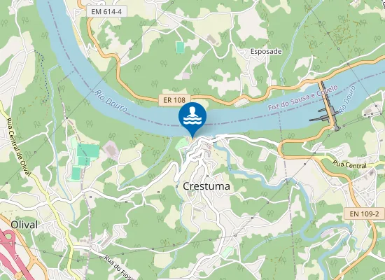 Map of Praia de Crestuma