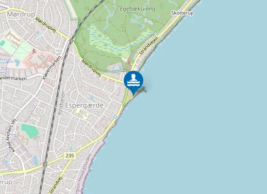 Map of Badebro Syd For Espergærde Havn