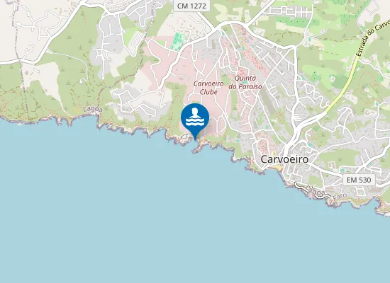 Map of Praia dos Castelos