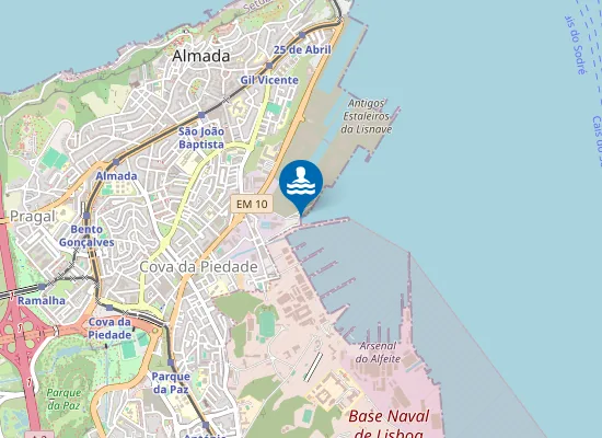 Map of Praia da Mutela