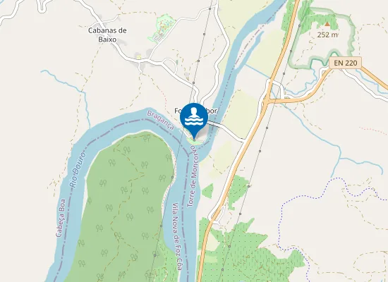 Map of Praia Fluvial de Foz do Sabor