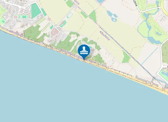 Map of Praia da Falésia