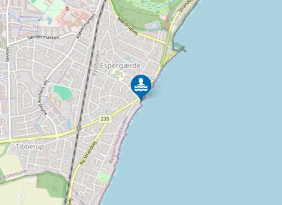 Map of OFF. STRAND VED STRANDVEJEN 384, BADEBRO