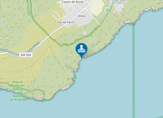 Map of Praia da Tranca