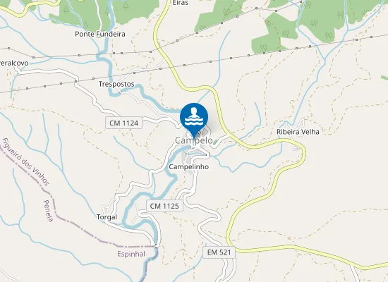 Map of Piscina Fluvial de Campelo