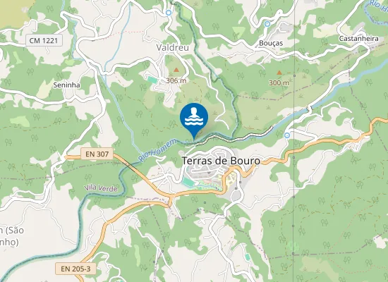 Map of Praia Fluvial do Rio Homem
