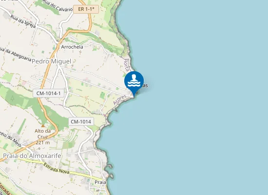 Map of Zona Balnear do Porto de Pedro Miguel