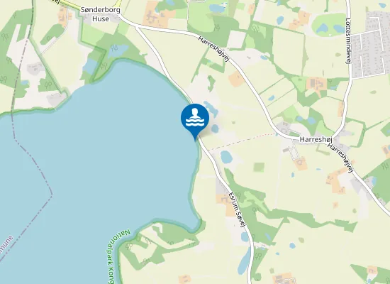 Map of ESRUM SØ, JONSTRUP ESRUMVEJ