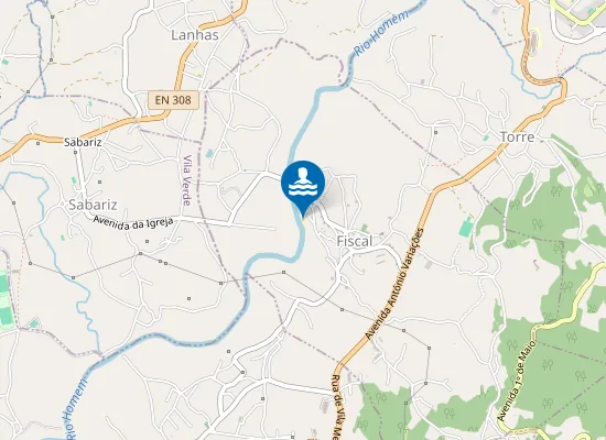 Map of Praia Fluvial dos Moinhos