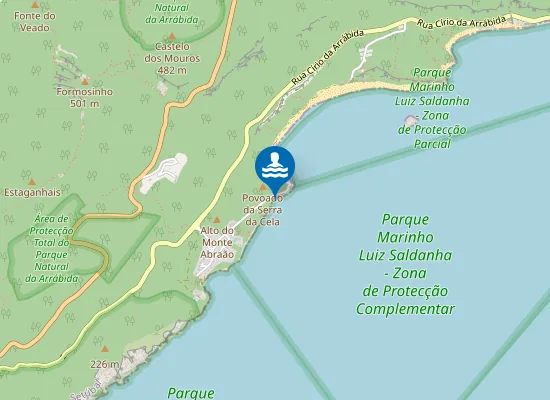 Map of Praia dos Pilotos