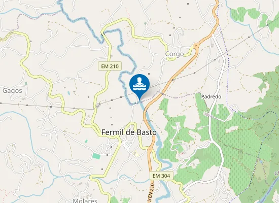 Map of Praia de Fermil