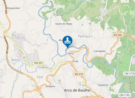 Map of Praia Fluvial de Caneiro
