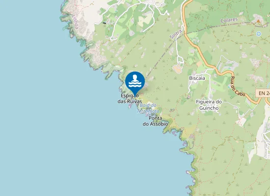 Map of Praia do Porto do Touro