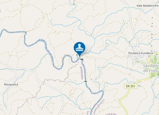 Map of Praia fluvial do Moinho Novo