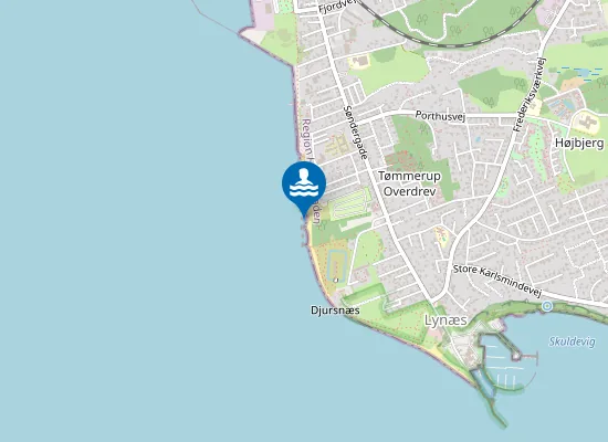 Map of LYNÆS CAMPINGPLADS