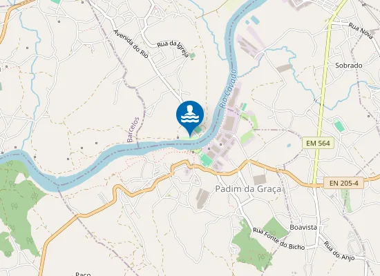 Map of Praia Fluvial da Cabanelas