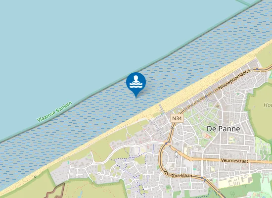 Map of De Panne Leopold