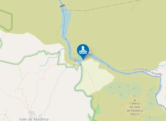 Map of Praia fluvial de Vale Madeira